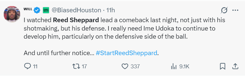 星空体育-火记纷纷增加谢泼德戏份！需提升持球突破 防守软肋可用体系隐藏